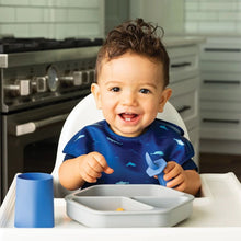 Charger l&#39;image dans la galerie, Assiette en silicone 3 compartiments GRIS
