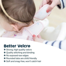 Charger l&#39;image dans la galerie, Bavoir manches longues PINK CHECKERS 6-24 mois
