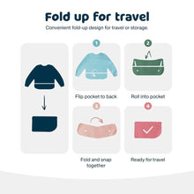 Charger l&#39;image dans la galerie, Bavoir manches longues PINK CHECKERS 6-24 mois
