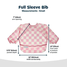 Charger l'image dans la galerie, Bavoir manches longues PINK CHECKERS 6-24 mois
