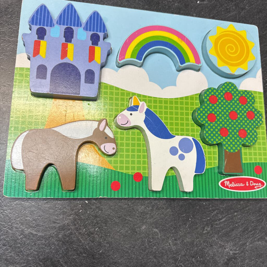 COMPLET Casse tete sur planche 6 GROS pcs en BOIS