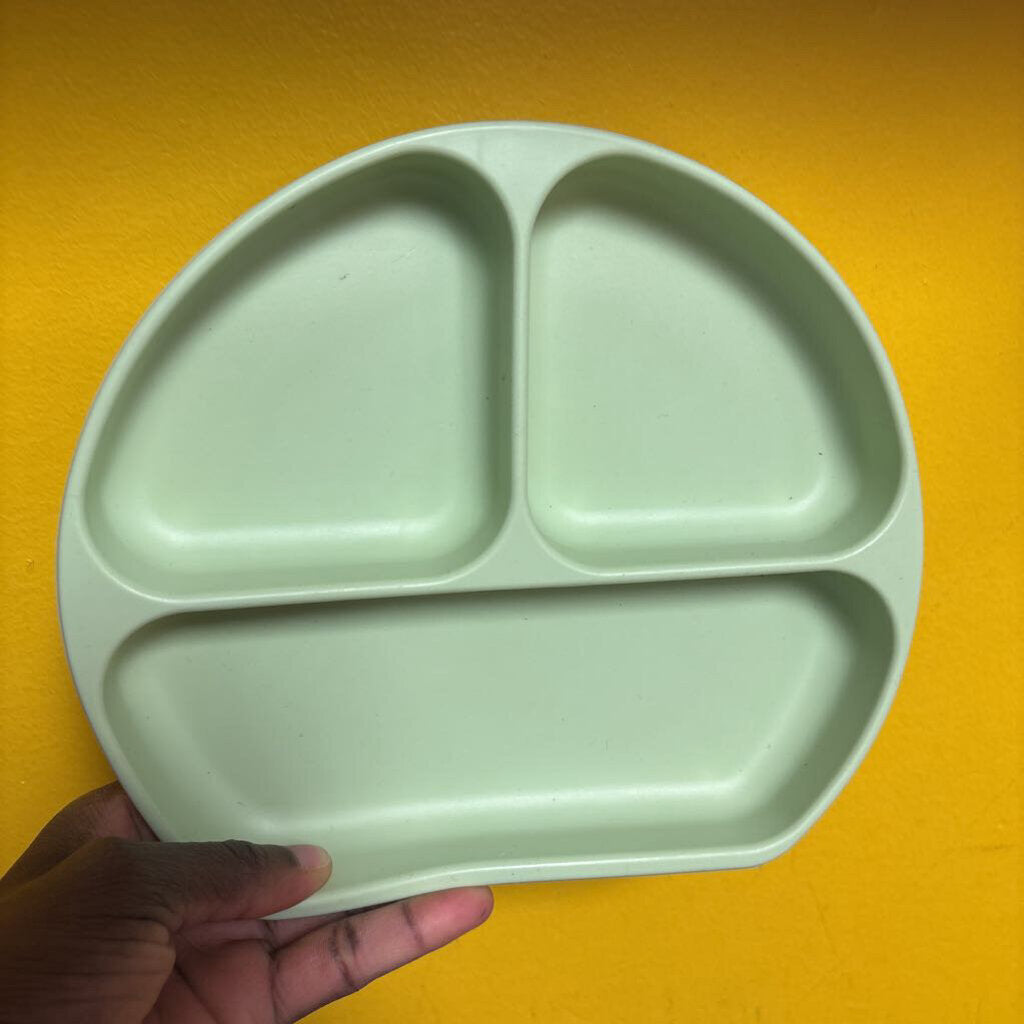 Assiette a ventouse en SILICONE 3 compartiments