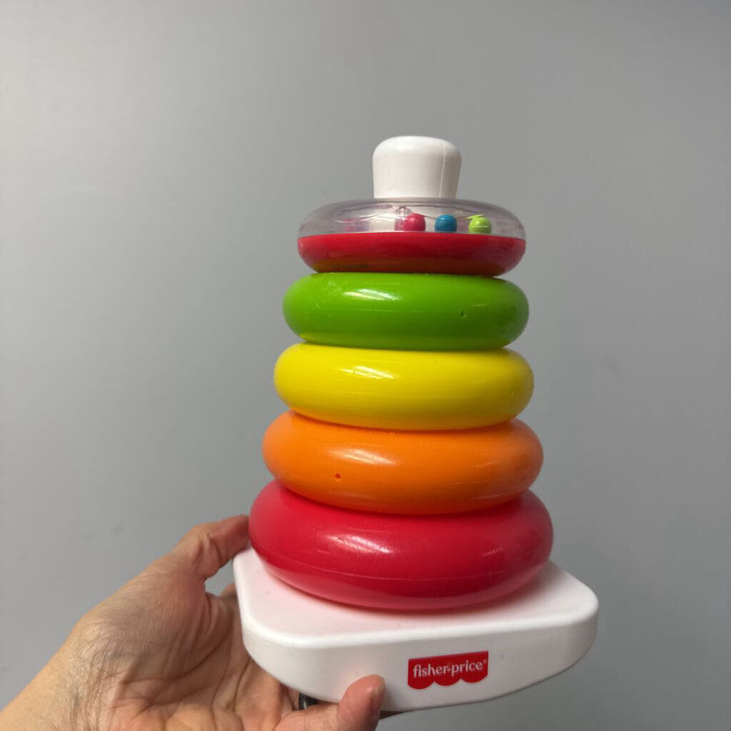 COMPLET Jouet a empiler arc-en-ciel