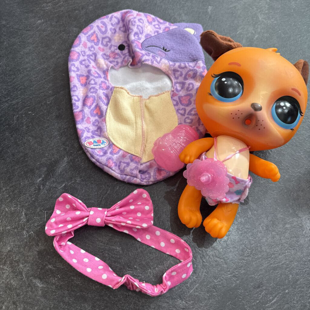 BEBE Surpsise CHIEN qui boit et fait Pipi + 4 accesoires