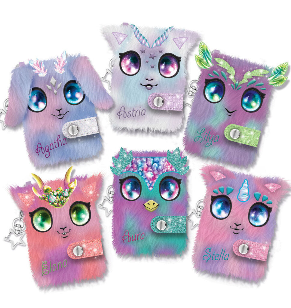 Mini carnet en peluche porte-clés