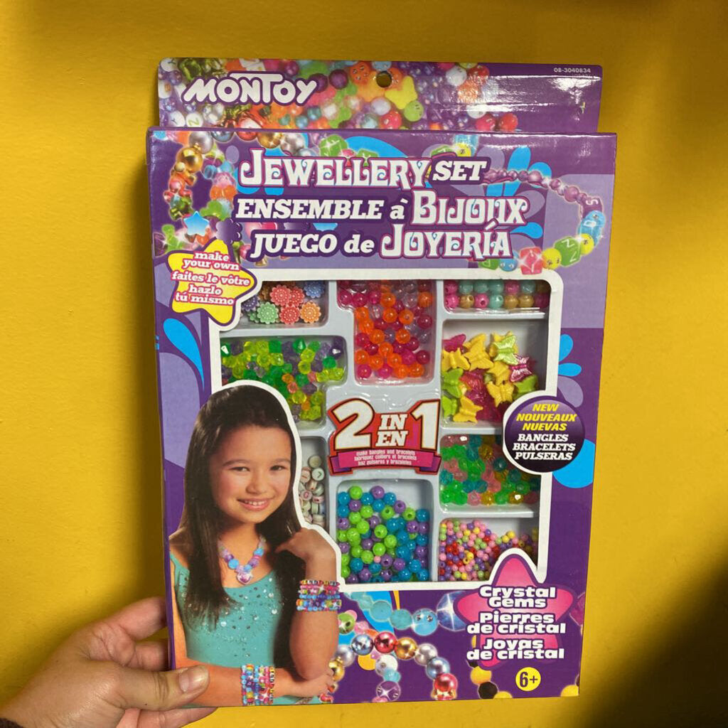 NEUF Ensemble a Bijoux pierres de Cristal