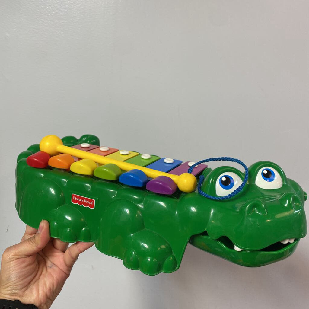 VINTAGE Xylophone avec batoon CROCODILE