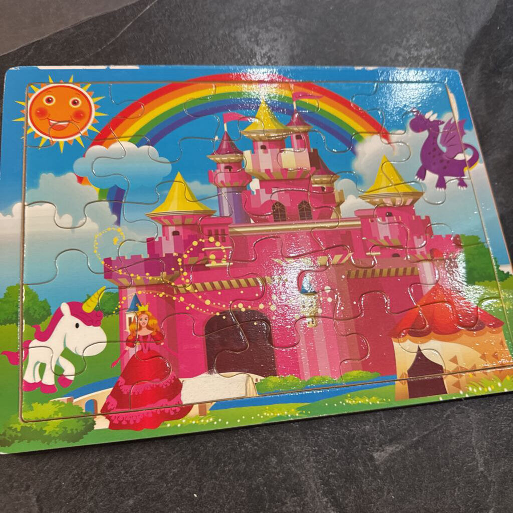 COMPLET Casse tete sur planche 25 pcs CHATEAU