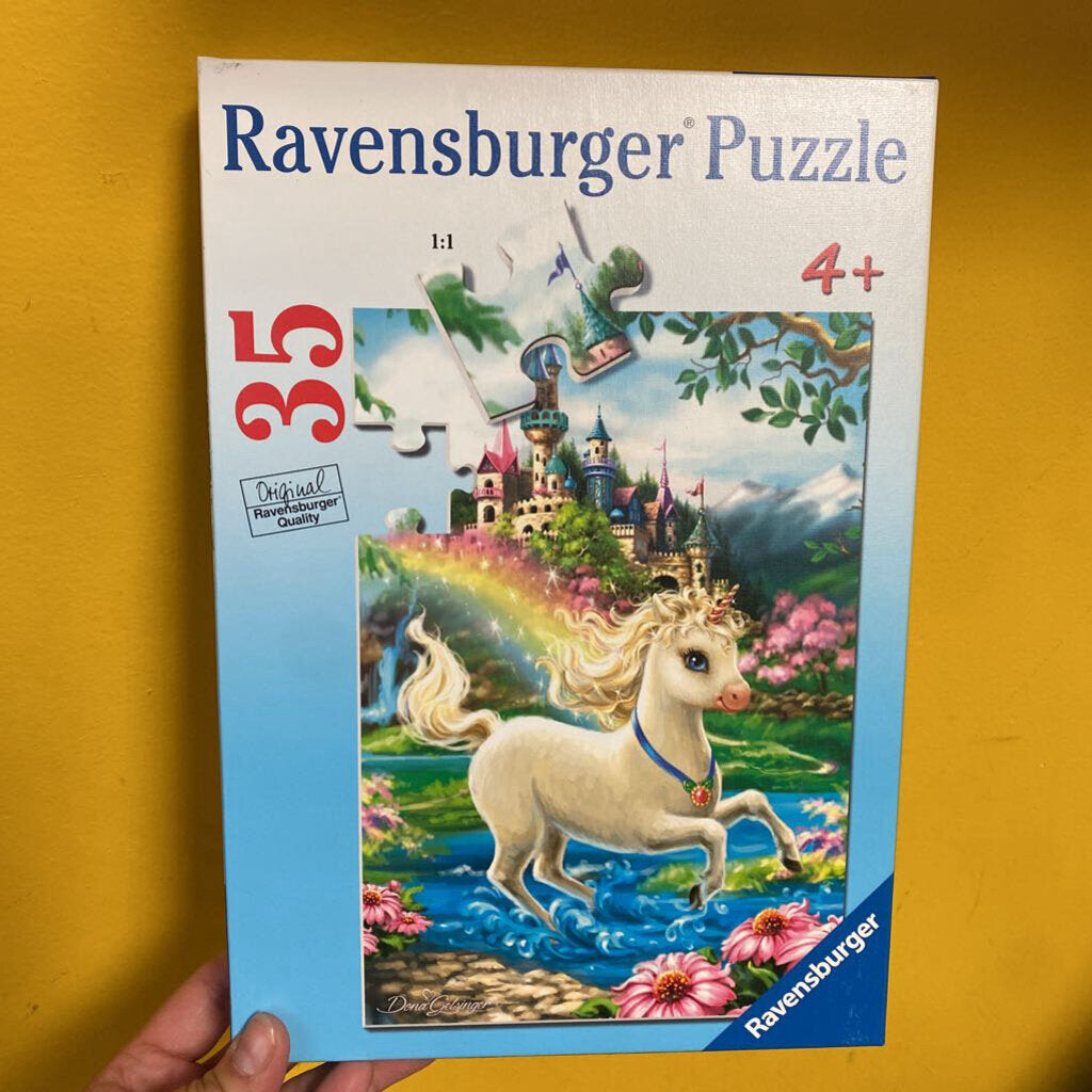 COMPLET Casse tete sur planche 35 pcs LICORNE