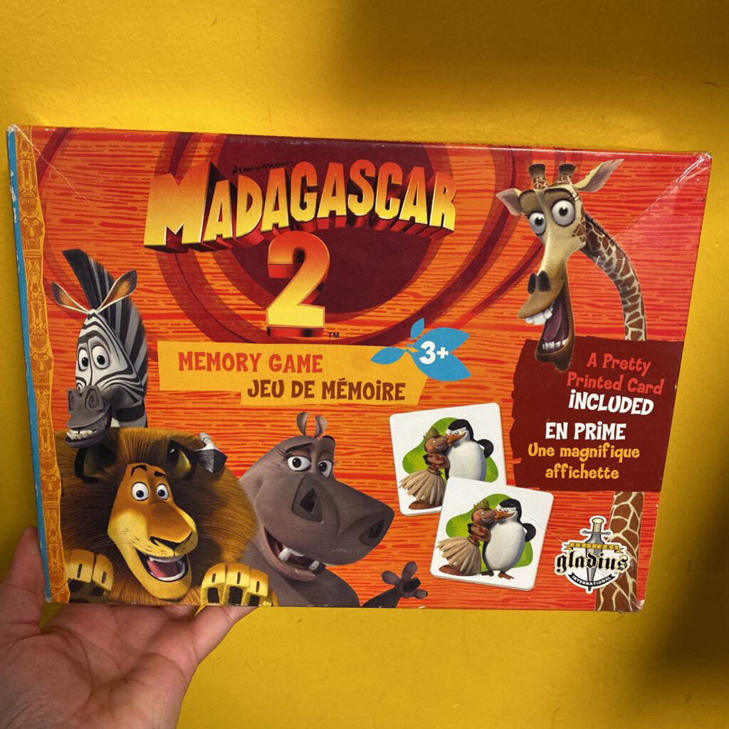 COMPLET jeu de memoire Madagascar 2