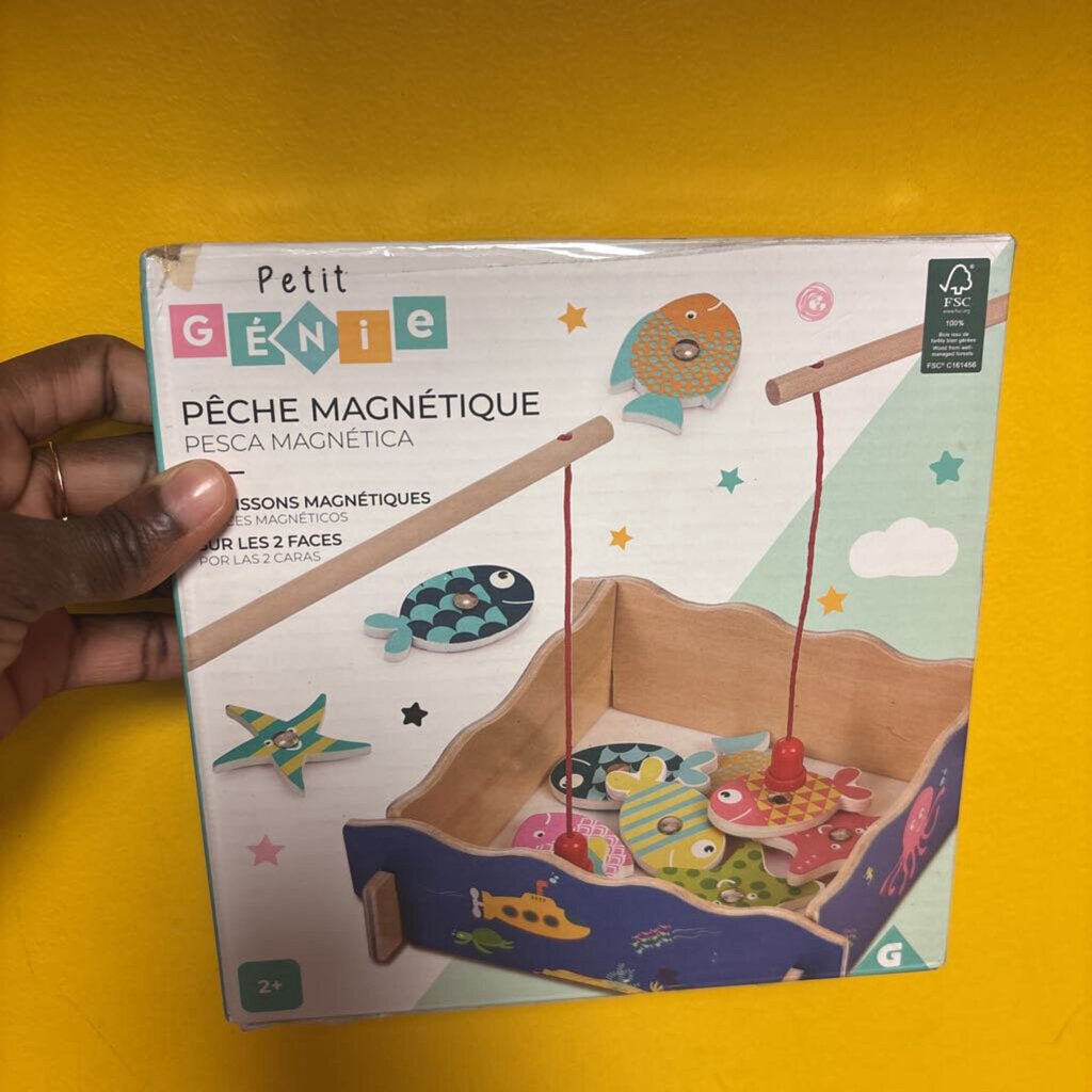 COMPLET jeu de peche magnetique 9 poissons