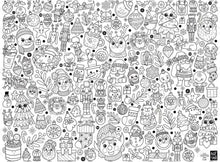 Charger l&#39;image dans la galerie, NOÊL - Affiche géante à colorier
