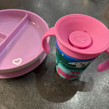 Charger l'image dans la galerie, Assiette a ventouse e 3 compartiments + tasse d'apprentissag
