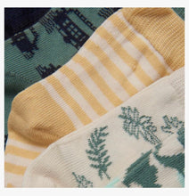 Charger l'image dans la galerie, Paquet de 5 chaussettes DINOS VERTS 4-6 ans
