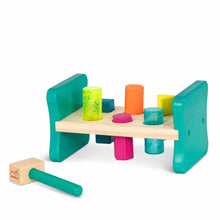 Charger l'image dans la galerie, Petit établi en bois coloré "Pound &amp; Play"
