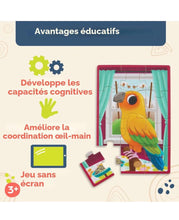Charger l'image dans la galerie, Paquet de 4 casse tetes EN BOIS animaux domestiques - Pack o' Puzzles - Pets
