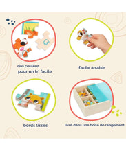 Charger l'image dans la galerie, Paquet de 4 casse tetes EN BOIS animaux domestiques - Pack o' Puzzles - Pets
