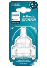 Charger l'image dans la galerie, Paquet de 2 tétines pour biberon - Anti-colic Bottle Nipple 0m+
