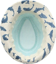 Charger l'image dans la galerie, Chapeau de paille FEDORA REQUINS et facteur de protection contre les rayons UV 50 pour 2-4 ans
