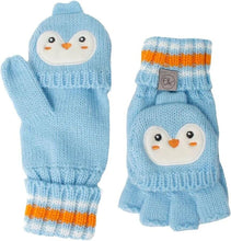 Charger l'image dans la galerie, 2 en 1 Gant et mitaine 3D PENGUIN finguerless - gant sans doigts 2-4 ans
