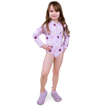 Charger l'image dans la galerie, Maillot de bain manches longues 1 pc - anti UV LAVENDER ICE CREAM - 5 ans
