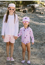 Charger l'image dans la galerie, Maillot de bain manches longues 1 pc - anti UV LAVENDER ICE CREAM - 5 ans
