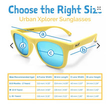 Charger l'image dans la galerie, Lunettes de soleil polarisées flexibles UV-400 avec sangle pour bébé et enfant LEMONADE AURORA 6 ans et +
