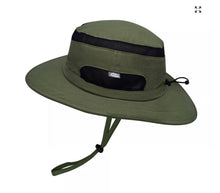Charger l'image dans la galerie, Chapeau JASPER Army Green - 50+ UPF 100% coton - Ajustable XL - 5-12 ans et +
