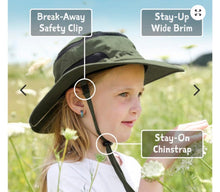 Charger l'image dans la galerie, Chapeau JASPER Army Green - 50+ UPF 100% coton - Ajustable XL - 5-12 ans et +
