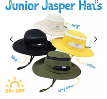 Charger l'image dans la galerie, Chapeau JASPER Army Green - 50+ UPF 100% coton - Ajustable XL - 5-12 ans et +
