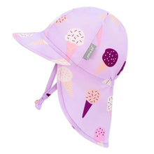 Charger l'image dans la galerie, Bonnet chapeau été à rabat en Nylon et Spandex LAVENDER ICE CREAM - 3-6 mois

