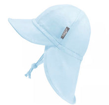 Charger l'image dans la galerie, Bonnet chapeau été à rabat en coton BABY BLUE - 3-6 mois
