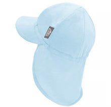 Charger l'image dans la galerie, Bonnet chapeau été à rabat en coton BABY BLUE - 3-6 mois
