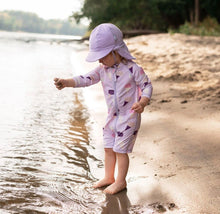 Charger l'image dans la galerie, Bonnet chapeau été à rabat en coton LAVENDER - 3-6 mois
