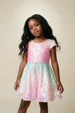 Charger l'image dans la galerie, DEGUISEMENT 1 pc Robe paillettes CHIC - Sorbet Swirl Skater Dress 5-6 ans
