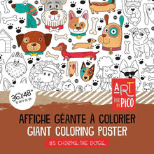 Charger l'image dans la galerie, LES CHIENS - Affiche géante à colorier
