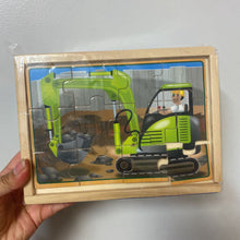 Charger l'image dans la galerie, COMPLET Lot de 4 casse tete 46 pcs en BOIS CAMIONS
