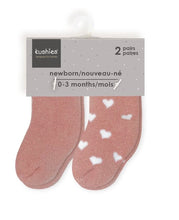 Charger l'image dans la galerie, 2 paires de chaussettes COEURS 3-6 mois
