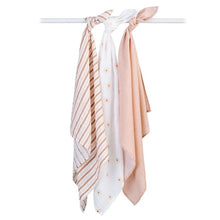 Charger l'image dans la galerie, DAISIES FLEURS - Paquet de 3 Couvertures legeres OU pour emmailloter - Swaddling blanket
