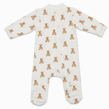 Charger l'image dans la galerie, Pyjama à pattes - Bamboo Footed Sleepers - VINTAGE BEAR 3-6 mois

