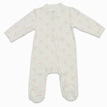 Charger l'image dans la galerie, Pyjama à pattes - Bamboo Footed Sleepers - VINTAGE Bows 0-3 mois
