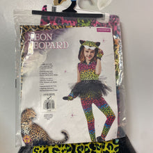 Charger l'image dans la galerie, NEUF - DEGUISEMENT 5 pcs NEON LEOPARD Pantalon + haut + 2 mitaines + queue -8-10 ans
