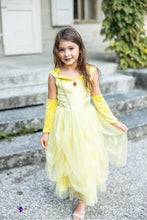 Charger l'image dans la galerie, DEGUISEMENT 3 pcs Robe de princesse + 2 bras - Velvety Soft Yellow Princess - 5-6 ans
