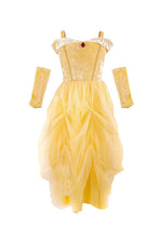 Charger l'image dans la galerie, DEGUISEMENT 3 pcs Robe de princesse + 2 bras - Velvety Soft Yellow Princess - 3-4 ans
