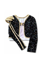 Charger l'image dans la galerie, DEGUISEMENT 3 pcs K-POP T-shirt + veste + jupe - Rock Star Warrior Set with 5-6 ans
