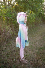 Charger l'image dans la galerie, DEGUISEMENT 1 pc Cape de licorne / dragon REVERSIBLE - Reversible Unicorn Dragon Cape - 5-6 ans
