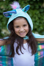 Charger l'image dans la galerie, DEGUISEMENT 1 pc Cape de licorne / dragon REVERSIBLE - Reversible Unicorn Dragon Cape - 5-6 ans
