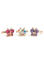 Charger l'image dans la galerie, Paquet de 3 Anneaux PAPILLONS - Boutique Butterfly Gem Rings
