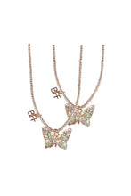 Charger l'image dans la galerie, Ensemble de 2 colliers papillons - BFF Butterfly Share &amp; Tear Necklaces
