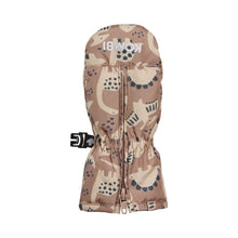 Charger l'image dans la galerie, Mitaines HIVER avec ZIP - Adorable Mittens BROWN DINOSAUR 12-24 mois
